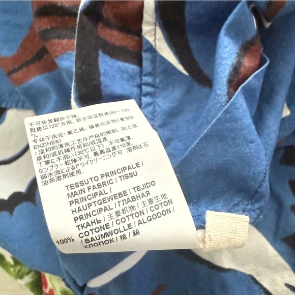 Marni Blue Floral Short Sleeve Top - Picture 4 of 9